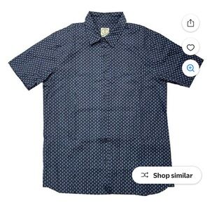 Voyager Men's Stretch Woven S/S Shirt - Mood Indigo XXL
